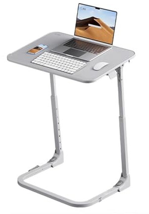 CSPJPIZIYB Klappbarer Nachttisch, Mobiler Stehpult, Höhenverstellbarer Sofa-Beistelltisch, Schlafzimmer-Computertisch, Esstisch, Laptoptisch
