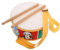 BESPORTBLE Holz Trommelset mit Cartoon Tieren Marching Snare Drum mit Verstellbarem Gurt und Trommelstöcken Percussion Instrument für Rhythmus und Koordination