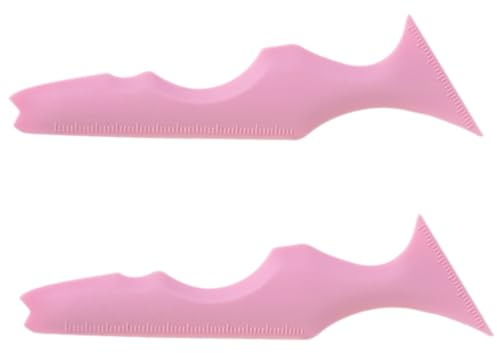 OSOLADY 2 Stück Silikon Eyeliner Schablonen für Frauen Tragbar Kompakt Make Up Vorlage für Lidschatten und Augenbrauen Wasserfestes Schminkzubehör für Reisen