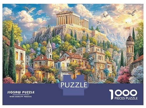 Antiker Tempel Puzzle 1000 Teile Entschleunigung Im Alltag, Öko-Karton 70x50cm/1000 Teile