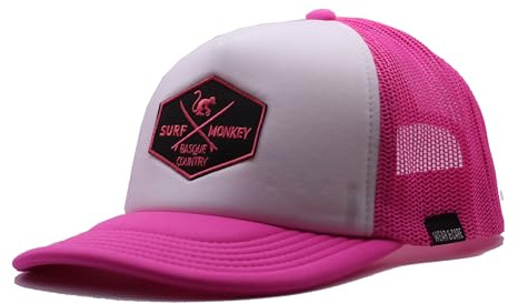 Surf Monkey Wear&Care - Berretto trucker imbottito con rete, per bambino/ragazza, 6-12 anni
