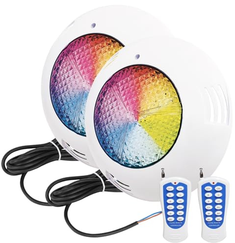 LED ATOMANT 2 Focos Piscina LED 45W RGB IP68 Cable 2,5m y Mando