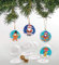 Baker Ross Christmas Colour in Baubles – Pack of 8, Bauble Craft Kits for Kids, Make Your Own Christmas Decorations (AT163)