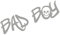 kleb-Drauf | 1 Bad Boy | Silber - matt | Autoaufkleber Autosticker Decal Aufkleber Sticker | Auto Car Motorrad Fahrrad Roller Bike | Deko Tuning Stickerbomb Styling Wrapping