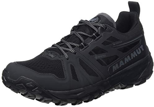 Mammut Damen Saentis Low GTX Traillaufschuh, Black-Phantom, 39 1/3 EU