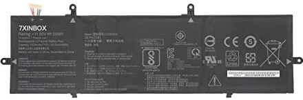 7xinbox 11.55V 50Wh 4335mAh 0B200-03160000 3ICP5/70/81 C31N1816 Batterie d'ordinateur Portable pour ASUS ZenBook Flip 13 UX362 Q326FA Q326FA-BI7T13 UX362 UX362FA UX362FA I7 UX362FA-2B UX362FA-2G
