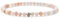 BERGERLIN Opal Armband echt mit 925 Sterling Silberperle - facettierte Perlen - Größe M