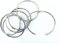 Lot de 6 grands anneaux de reliure en métal de 8,9 cm, faciles à ouvrir et à fermer, anneaux de rideau de douche circulaires argentés de 8,9 cm pour rideau, salle de bain, décoration d'intérieur