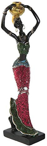 aniceday Afrikanische Skulptur Afrika Frau Deko Afrikanische Statue Afrikanische Deko Figuren Afrika Dekofigur Mädchen Statue Für Zur Dekoration Ihres Wohnzimmers Dekoration