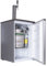 Gastrobedarf Westerbarkey Zapfanlage Bierbar Silber für max 30l Fässer mit Schanksäule, Uhr, 0,5kg oder 2kg Co², Keg Typ M, S oder D (Keg Typ M) & 500g Co²