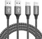 iPhone Charger Cable 1M/3.3FT 2Pack Lightning Cable Nylon iPhone Fast Charger Cable Lead for iPhone 13 12 11 Pro Max XS XR X 8 7 6 Plus 5 5s SE