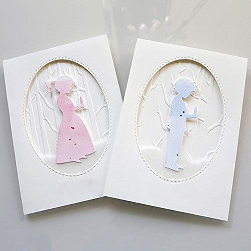 YunTrip Stanzschablonen für Kerzen, Jungen, Mädchen, Gebet, Metall-Stanzschablonen für Bastelarbeiten, Scrapbooking, Fotoalbum, dekoratives Papier, Bastelarbeiten, Kartenherstellung