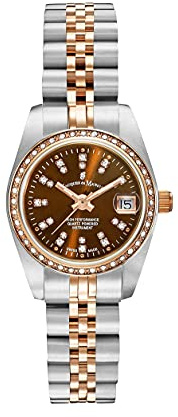 Jacques Du Manoir Damenuhr - Inspiration, 26 mm Analog Quarzuhr mit Edelstahl Armband
