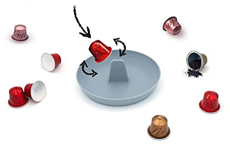 R&R SHOP - Nettoyeur Capsules pour Recyclage du café, Nespresso et compatibles, 100% en plastique de maïs - Fabriqué en Italie