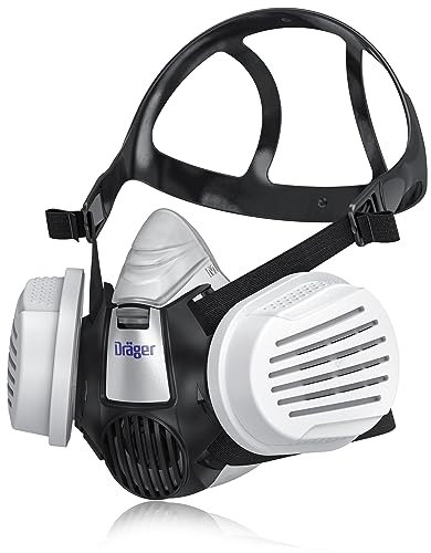 Dräger X-plore 3300 Handwerkerset mit P3 Partikelfilter – Halbmaske für Handwerker, zuverlässiger Schutz gegen Feinstaub, Partikel & Schimmel, Größe S