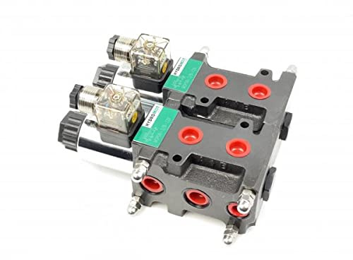 Válvula magnética (válvula de conmutación/vía), 8/3, 3/8 pulgadas, 45 litros/min, 12 V.
