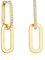 LILIE&WHITE Goldene Ohrringe mit Zirkonia, Elegantes Design mit Geometrischen Anhängern, Leicht und Stilvoll, Schmuck für Damen, Geeignet für Alltag und Besondere Anlässe