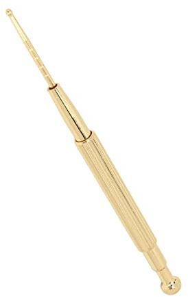 Outil de Massage de Réflexologie Faciale, Stylo D'acupuncture Manuel, Stylo D'acupuncture Rétractable, Stylo à Double Tête à Ressort pour Oreille et Sonde Corporelle