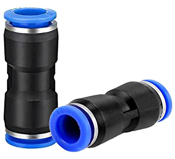 WAFJAMF 10 Pcs 4mm Tube OD Push to Connect Straight Air Line Fitting
