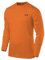 TCA Element Sport Langarmshirt Herren - Funktionsshirt mit Rundhalsausschnitt - Laufshirt Running Shirt atmungsaktiv - Langarm Sportshirt - Sport Oberteil - Orange, L
