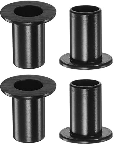 QUARKZMAN 4pz Flangiato Manicotto Cuscinetti 10.1mm Foro 12mm OD 20.5mm Lunghezza Nylon Boccole per Albero Nero