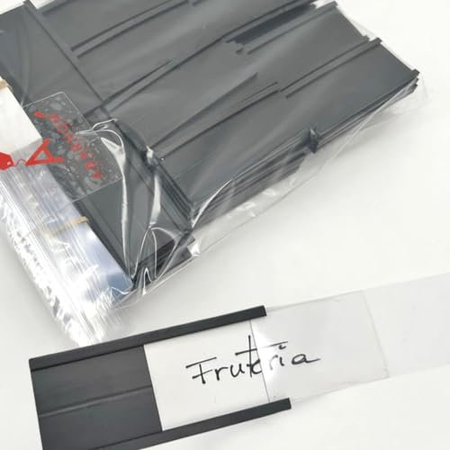 Porta etichette magnetiche da 30 mm di altezza e 70 mm di lunghezza. Porta scaffali con magnete, porta prezzi magnetici per scaffali, porta scaffalature (100)