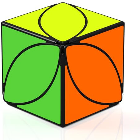 Roxenda Speed Zauberwürfel, Irregular Puzzle Magic Cube Maple Leaf Cube, 3D Puzzle Cube for Children,Smooth Fast Cube Sequential Brain Teaser Toys for Fast Cubing Fun (Irregular Zauberwürfel)