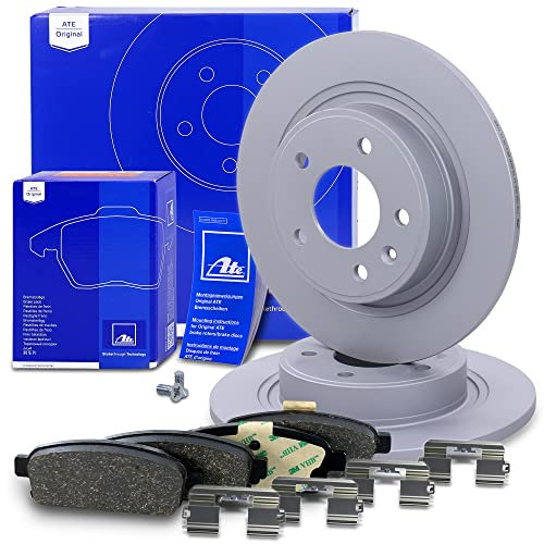 ATE Bremsenset Hinterachse inkl. Bremsscheiben hinten Ø 292 mm voll und Bremsbeläge hinten Kompatibel mit CHEVROLET CRUZE, ORLANDO, VOLT, OPEL AMPERA, ASTRA J, CASCADA, ZAFIRA