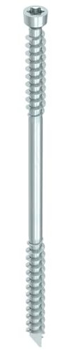 HECO Zylindersenkkopf WT-T 8,2 x 245, T-Drive, UK-Gewinde, verzinkt blau, A3K 50 Stk