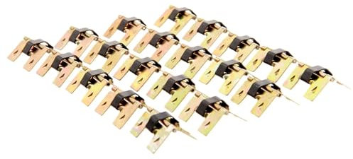 40 Stück Vintage Mini selbstschließende Federscharniere for Schmuck, Gläser, Box, Schrank, Geschenkbox aus Holz, dekorative Scharniere, Möbelbeschläge