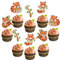 Sursurprise 36er Set Rote Panda Cupcake Topper, Rote Panda Geburtstag & Baby Dusche Dekorationen