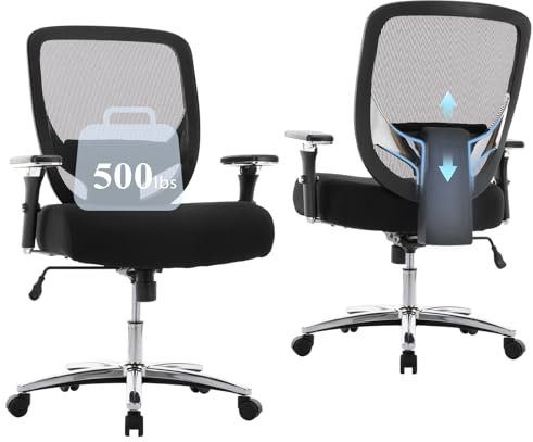 COLAMY 3088 Bürostuhl aus Netzstoff, Metall, 227 kg Netzstuhl