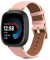 KeeFos Bracelet Cuir Compatible pour Fitbit Versa 4/Versa 3, Bracelets en Cuir de Remplacement pour Fitbit Sense 2/Sense - Rose