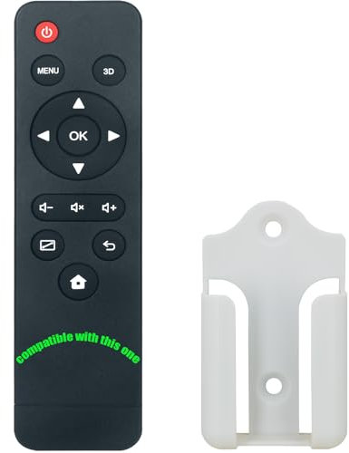 Replacement Remote Control for Vankyo Projector Burger 101 (with Wall Mounting Bracket)