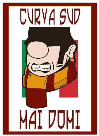 GamesMonkey® - Poster - Roma - Campione Calcio Scudetto - Carta Rigida Professionale HD - Made in Italy - idea regalo per tifosi collezionisti amanti del calcio (Poster - 21x30 cm)