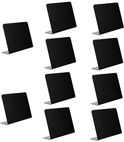 10 Stück Kreidetafeln Kleine Beschriftungsschilder für Lebensmittel Hochzeiten Events für Botschaften Preisschilder Deko