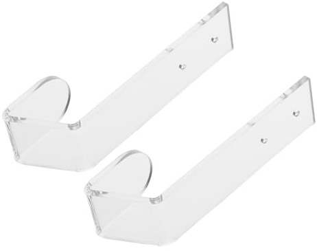 SEWACC Wandhalterung für Mechanische Tastaturen, 2 Stück-Pack aus Acryl | Gaming und Arbeitsbereich, Platzsparende Wandmontage, Universelle Passform für Tastaturen