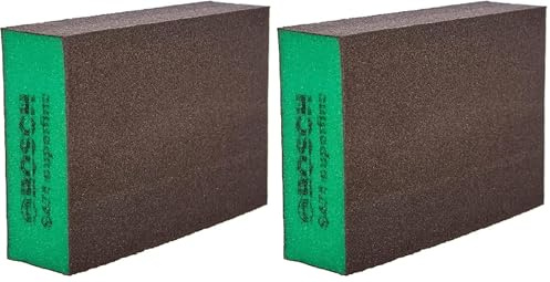 Bosch - Taco abrasivo para lijar a Mano, Grano superfino (Paquete de 2)