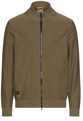 camel active Herren Strickjacke aus Baumwolle