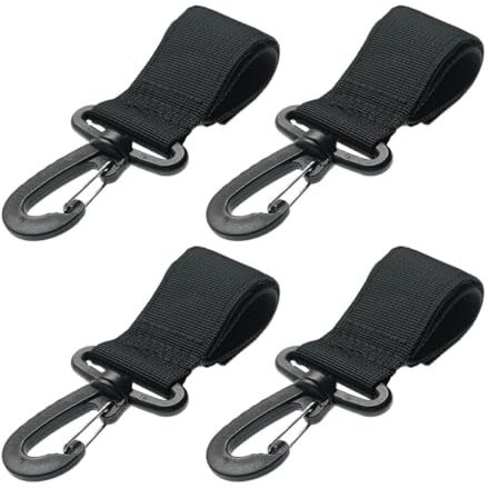 Luxshiny Boucle de Fixation Réglable 4 Pièces pour Crochet de Pagaie Kayak, Accessoires Kayak Gonflable et Porte-Pagaie Canoë pour Fixation de Pagaie