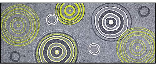 Erwin Müller Fußmatte Kaiserslautern, Schmutzfangmatte, Fußabtreter grau/grün Größe 75x190 cm - robust, langlebig, pflegeleicht (weitere Farben,Größen)