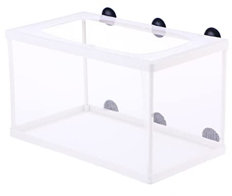 POPETPOP Fischbrüter Net Big Size Fry Hatchery Inkubator mit Saugnapf für Aquarium(25 x 15 x 15cm)
