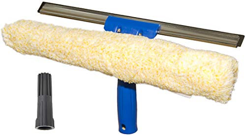 WinHux® 2 in 1 Microfibre Washer and Squeegee for Extension/Telescopic Poles
