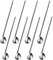 Oak & Steel - 8 Stainless Steel Cocktail Mixing Spoons/Stirrers - 20cm