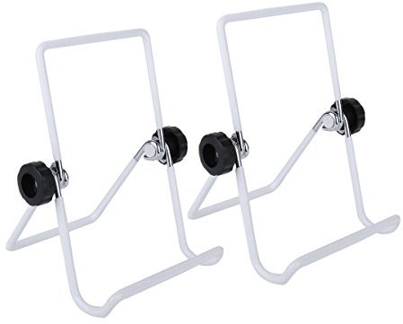 TiaoBug 2er Sprossenglas Ständer Faltbarer Halterung Abtropf-Gestell für 2 Sprossen-Gläser Mason Jar aus Edelstahl Sprossensamen Rostfrei und rutschfest Weiß One Size
