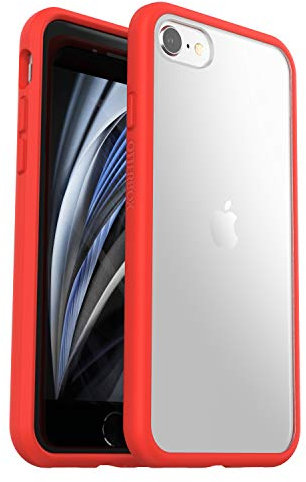 OtterBox Sleek Case, Clear/Red, IPhone 7/8/SE 2020