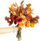 cn-Knight Lot de 2 Bouquets de Fleurs Artificielles de Style Boho, 44cm Bouquets d'automne Bohémiens pour Mariée et Demoiselles d'honneur, Décoration Rustique,Couleurs Orange