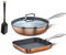 Pintinox Set Wok et Poêle Grill Metallic et Spuc Nylon