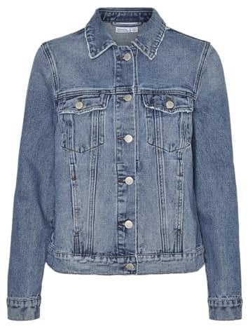 VERO MODA VMZORICA LS Jacket Mix Noos Giacca, Medium Blue Denim, XS da Donna