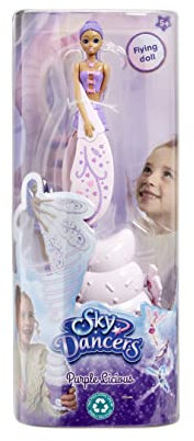 Sky Dancers Púrpura-Licious | Juguetes voladores | Muñecas | para Mayores de 5 años | No Requiere Pilas, Color Purple (Vivid Toy Group 926060.006)